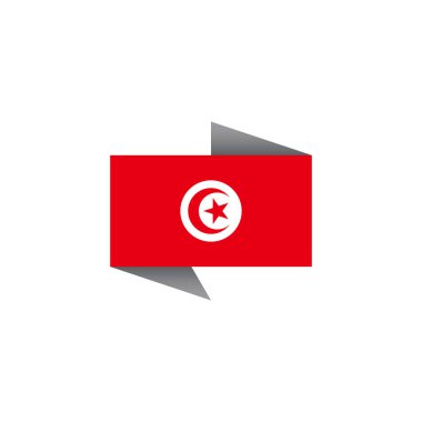 Illustration of Tunisia flag Template