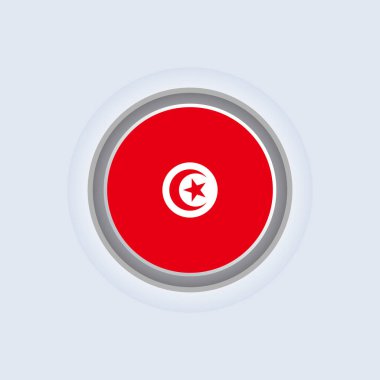 Illustration of Tunisia flag Template