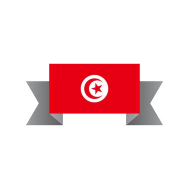 Illustration of Tunisia flag Template