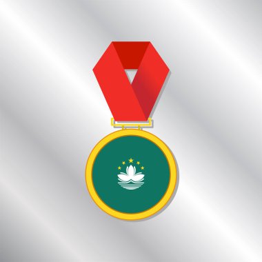 Illustration of Macau flag Template