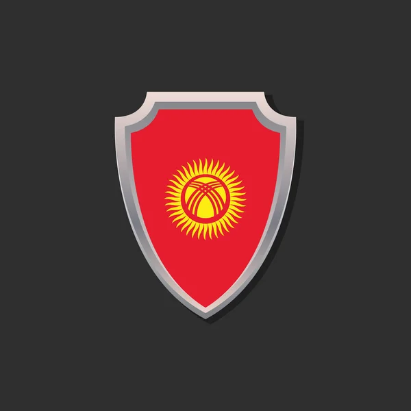 Εικονογράφηση Του Προτύπου Σημαίας Κιργιστάν — Διανυσματικό Αρχείο