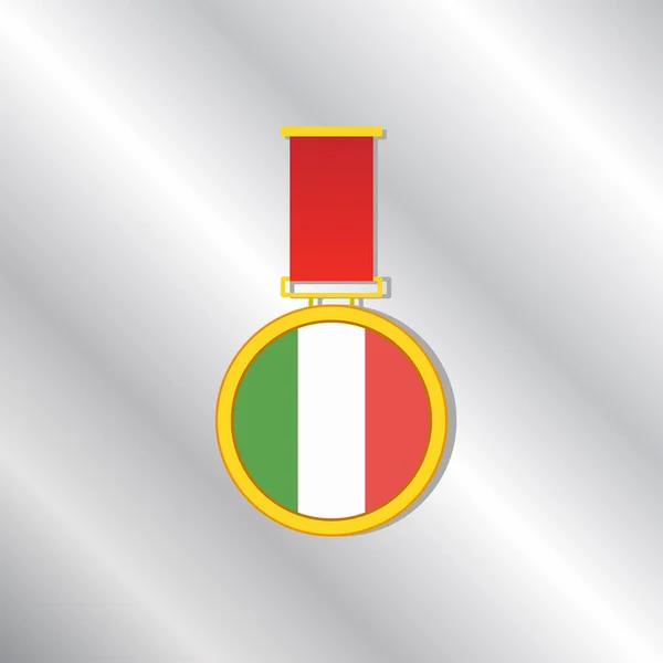 Illustration Italy Flag Template — ストックベクタ