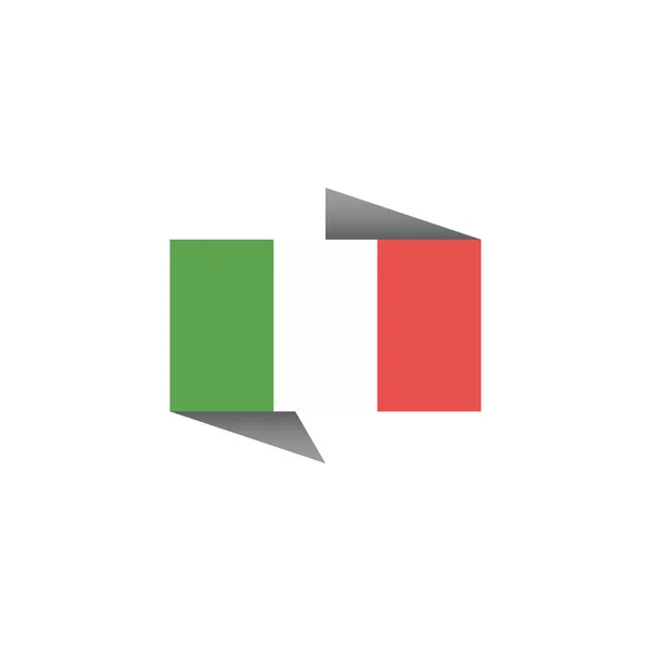 Иллюстрация Шаблона Флага Италии — стоковый вектор