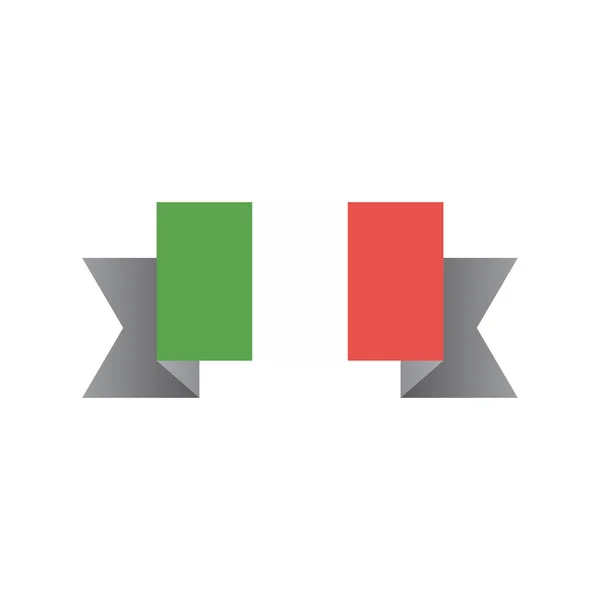 Illustration Italy Flag Template — Stock Vector