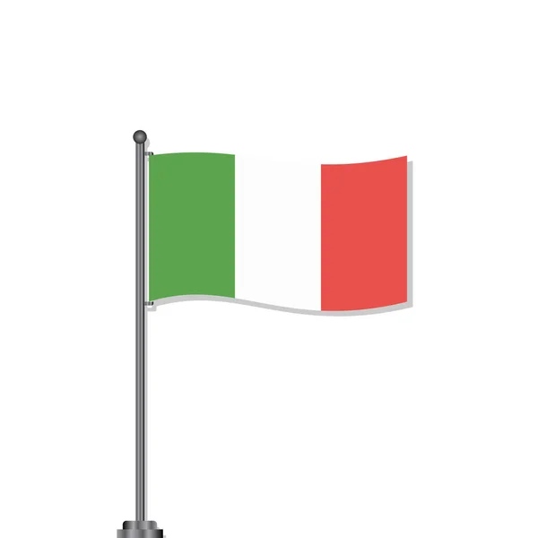 Illustration Italy Flag Template — Stockvector