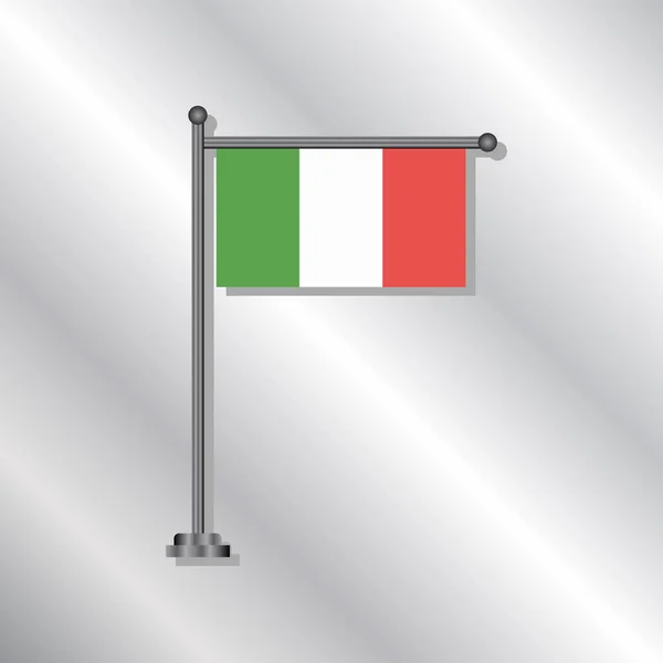 Illustration Italy Flag Template — Vettoriale Stock