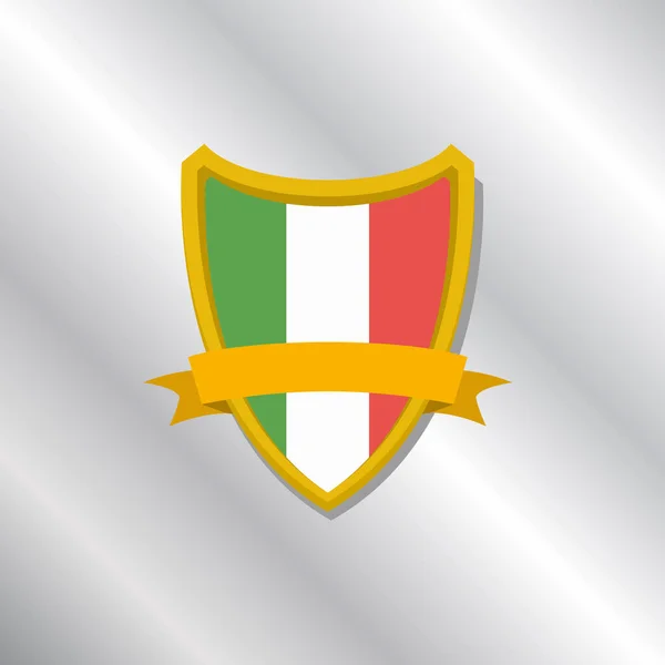 Illustration Italy Flag Template — Image vectorielle