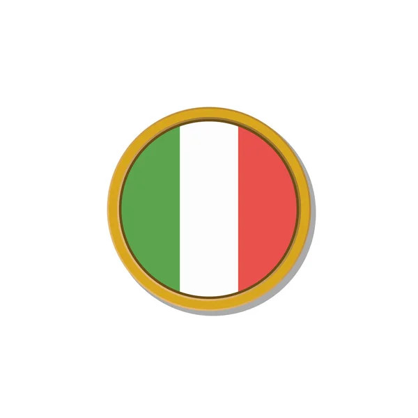 Illustration Italy Flag Template — Wektor stockowy