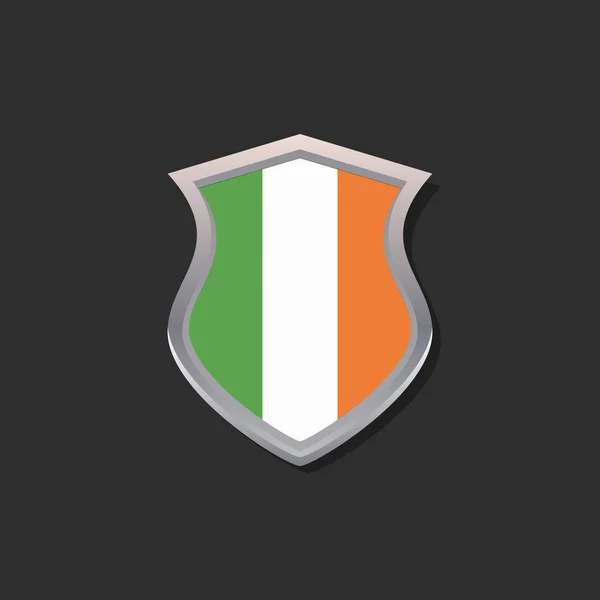 Illustration Ireland Flag Template — Stock vektor