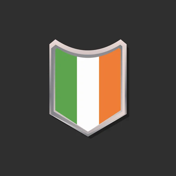 Illustration Ireland Flag Template — Vector de stock