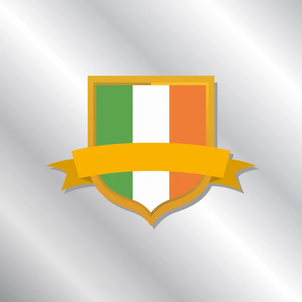 Illustration Ireland Flag Template — Wektor stockowy