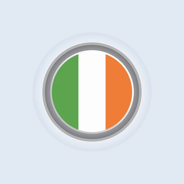 Illustration Ireland Flag Template — Vetor de Stock