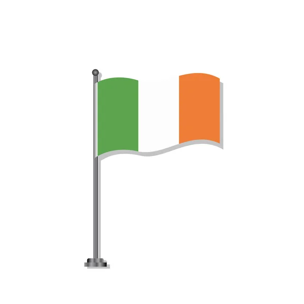 Illustration Ireland Flag Template — Stockvector