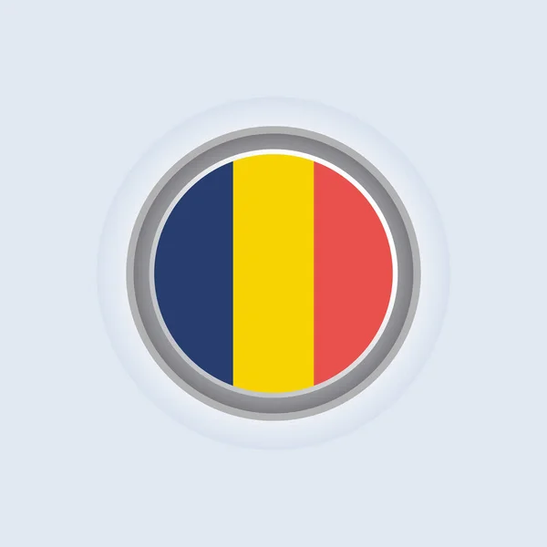 Illustration Romania Flag Template — Stock vektor