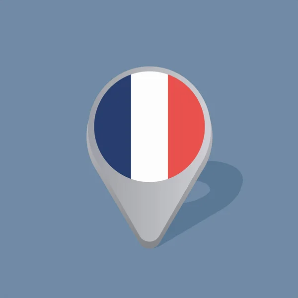 Illustration France Flag Template — ストックベクタ