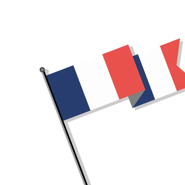 Illustration France Flag Template — Image vectorielle