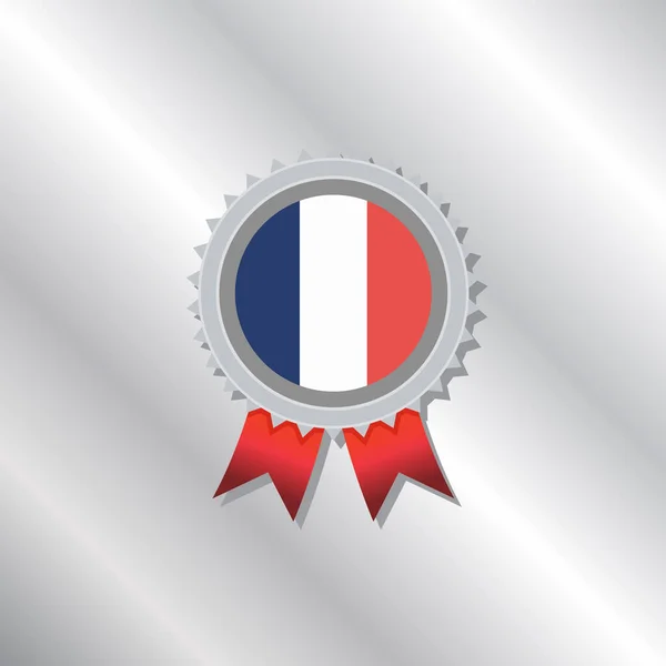 Illustration France Flag Template — Stockvector