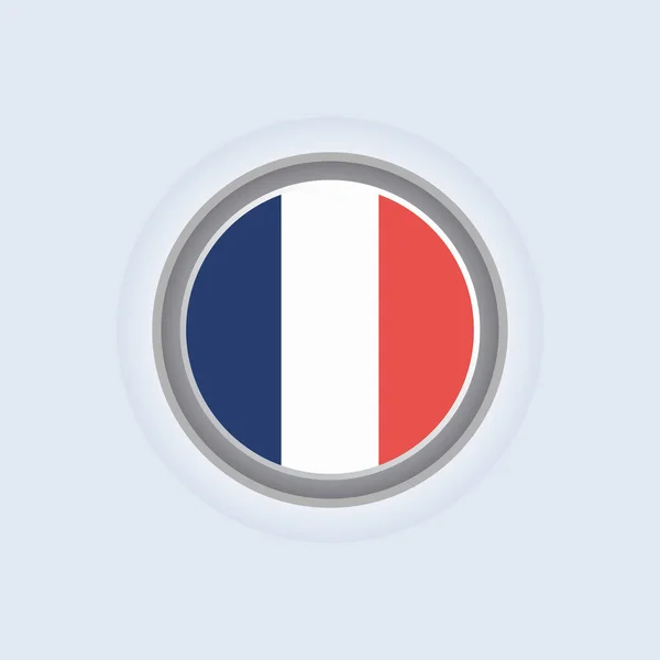 Illustration France Flag Template — Stockvector