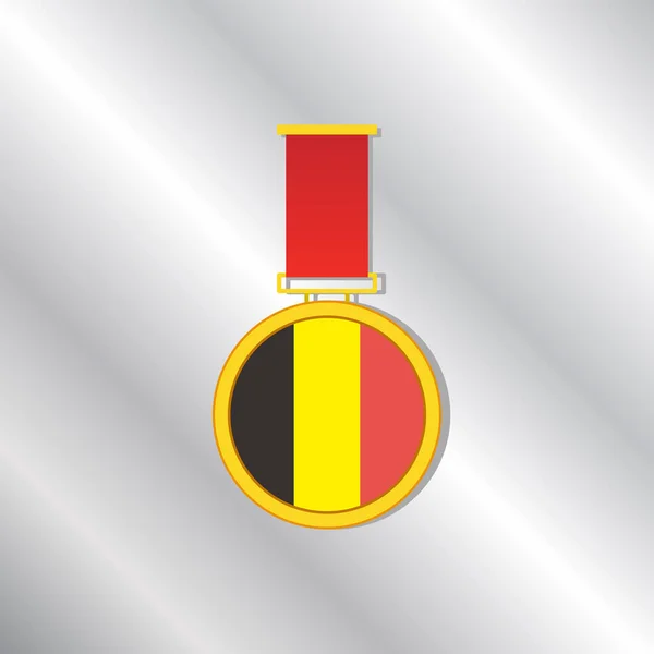 Illustration Belgium Flag Template — Archivo Imágenes Vectoriales