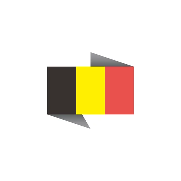 Illustration Belgium Flag Template — Stockový vektor