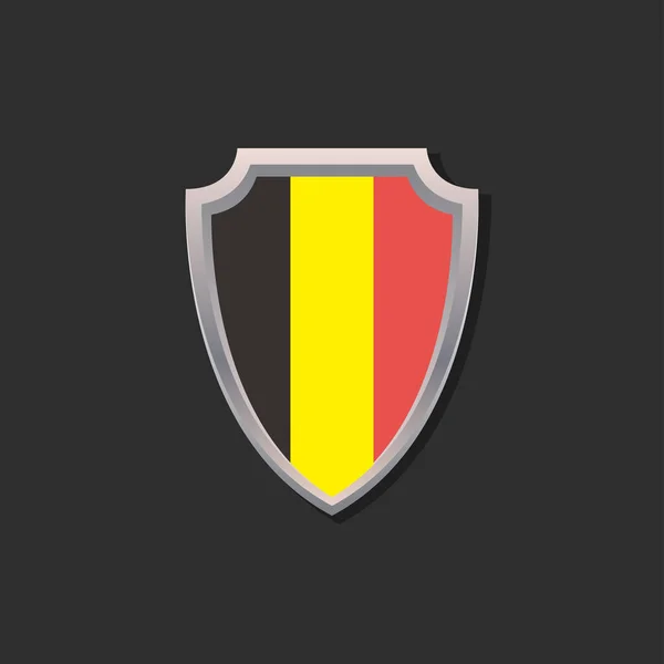 Illustration Belgium Flag Template — 图库矢量图片