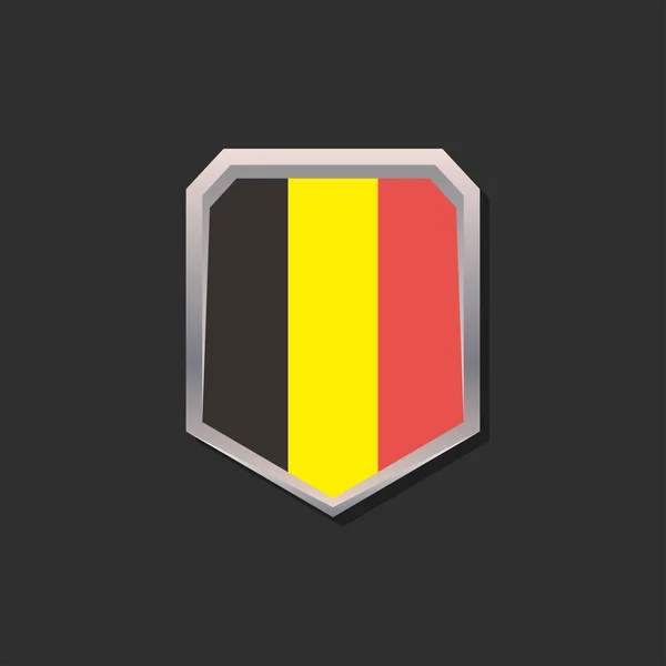 Illustration Belgium Flag Template — Stockvector