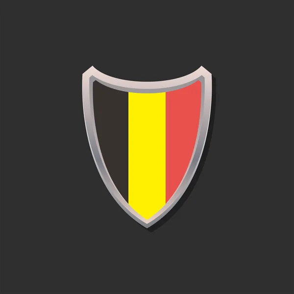 Illustration Belgium Flag Template — Wektor stockowy