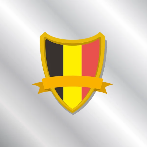 Illustration Belgium Flag Template — ストックベクタ