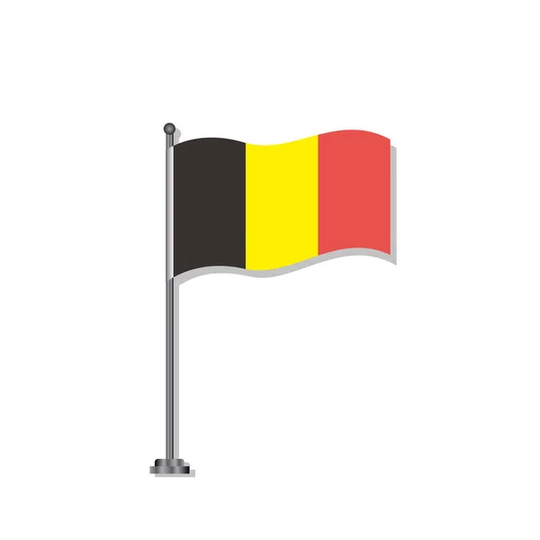 Illustration Belgium Flag Template — Stock vektor