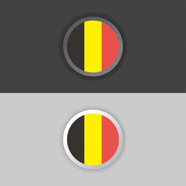 Illustration Belgium Flag Template — Stock vektor