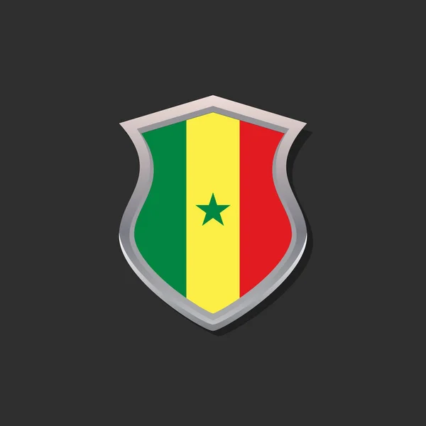 Illustration Senegal Flag Template — 图库矢量图片