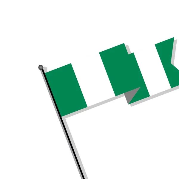 Illustration Nigeria Flag Template — Archivo Imágenes Vectoriales