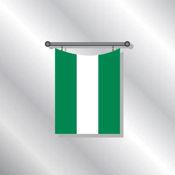 Illustration Nigeria Flag Template — 图库矢量图片