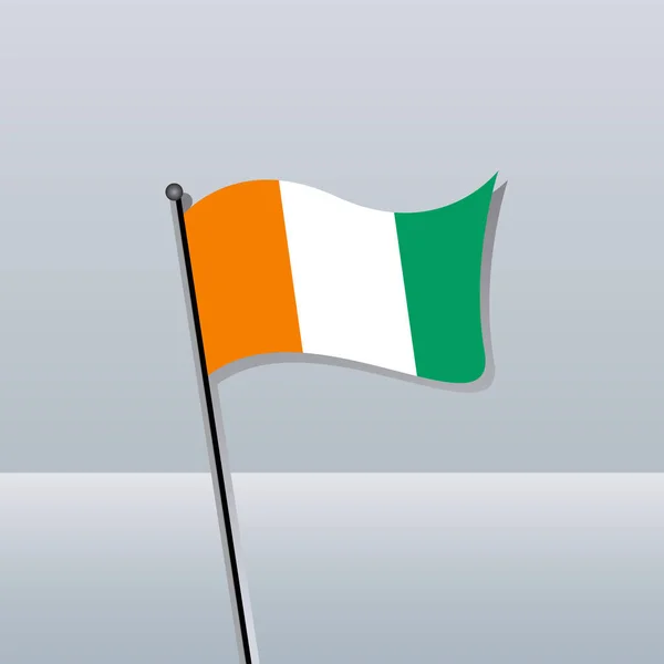 Illustration Ivory Coast Flag Template — 图库矢量图片