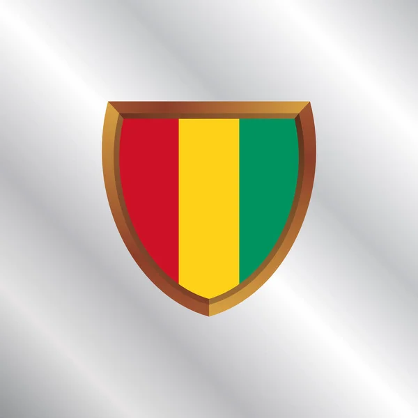 Illustration Guinea Flag Template — Wektor stockowy