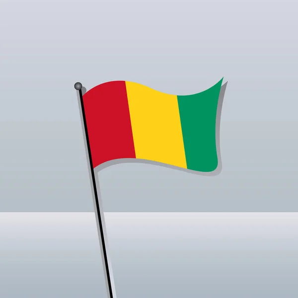 Illustration Guinea Flag Template — 图库矢量图片