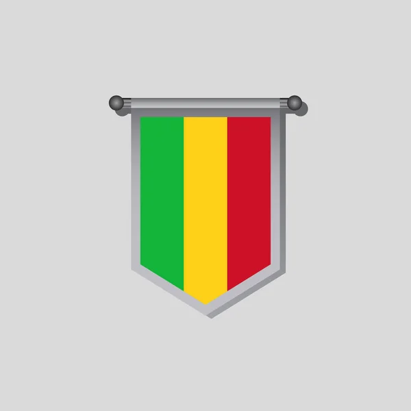 Illustration Mali Flag Template — 图库矢量图片