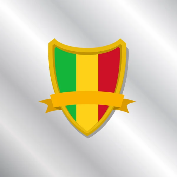Illustration Mali Flag Template — Stockvector