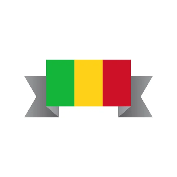 Illustration Mali Flag Template — Image vectorielle