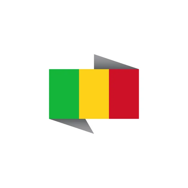Illustration Mali Flag Template — 图库矢量图片