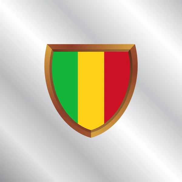 Illustration Mali Flag Template — Stockvector