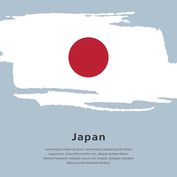 Illustration of Japan flag Template