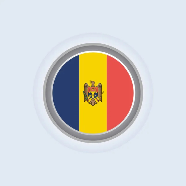 Illustration Moldova Flag Template — Stockvector