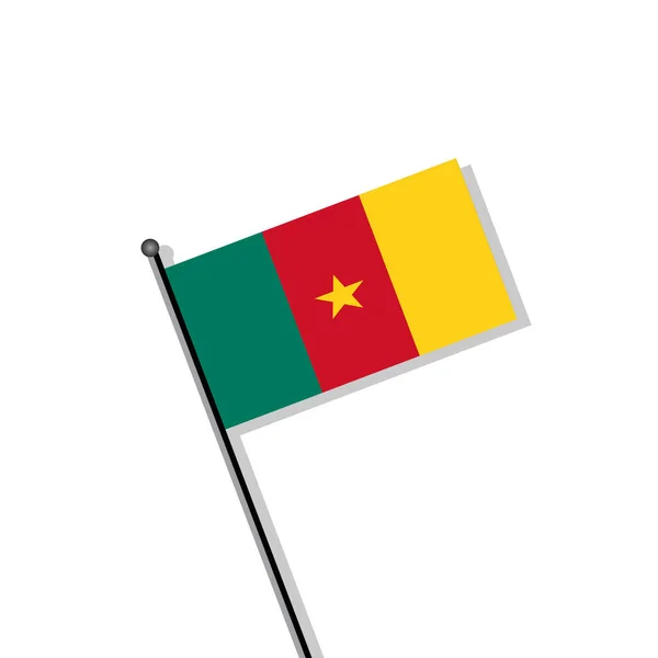 カメルーン国旗テンプレートのイラスト — ストックベクタ