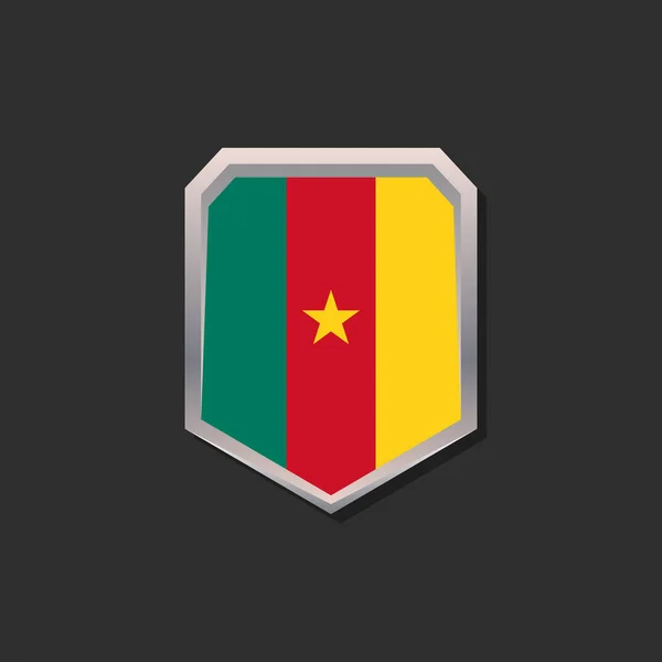 Illustration Modèle Drapeau Camerounais — Image vectorielle