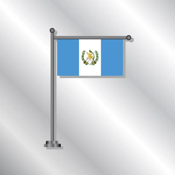 Illustration Guatemala Flag Template — Archivo Imágenes Vectoriales
