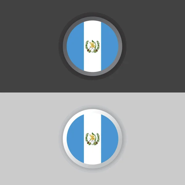 Illustration Guatemala Flag Template — Vector de stock