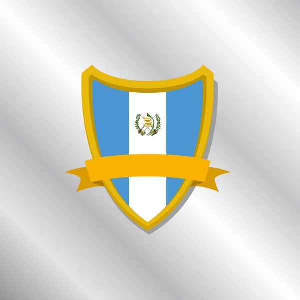 Illustration Guatemala Flag Template — Stockvector
