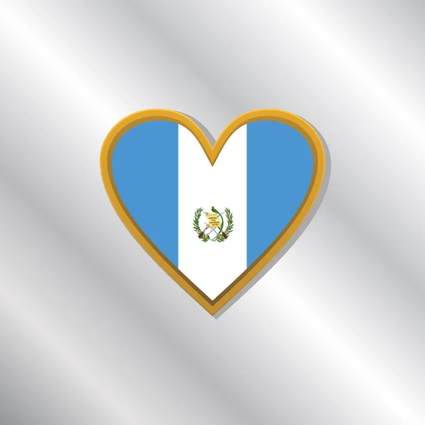 Illustration Guatemala Flag Template — Image vectorielle