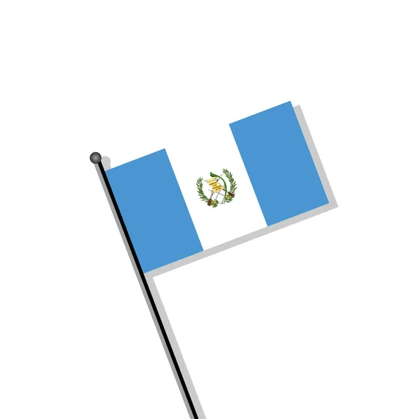 Illustration Guatemala Flag Template — Archivo Imágenes Vectoriales